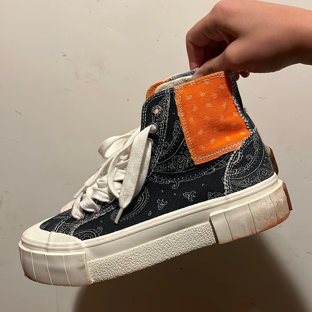 Good News Patchwork High Top Sneakers